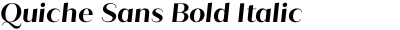 Quiche Sans Bold Italic